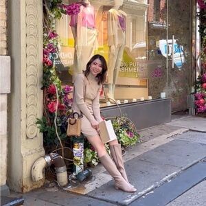 SOLD—Petite Studio Beige Dress